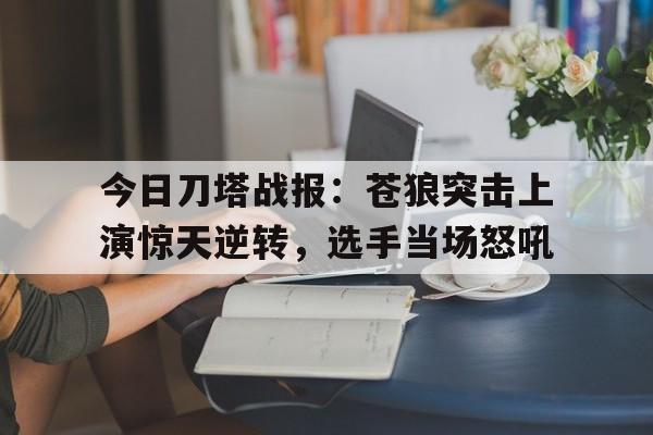 今日刀塔战报：苍狼突击上演惊天逆转，选手当场怒吼(苍狼刀子加入八路的视频)